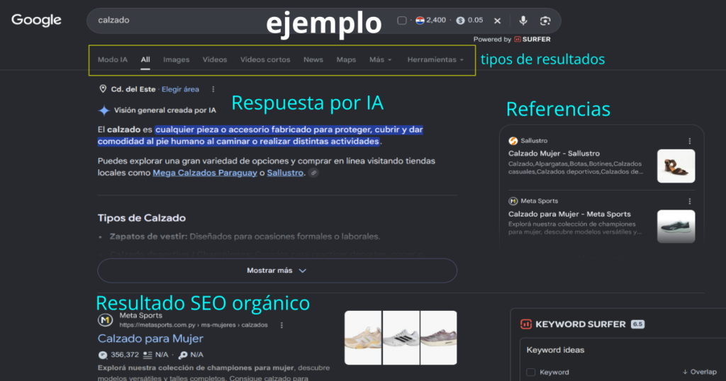 Ejemplo optimización seo